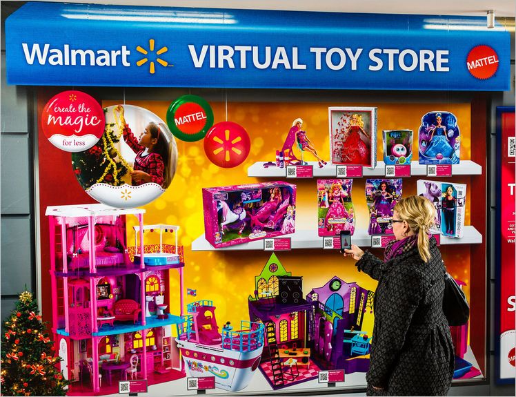 Códigos QR como estrategia de ventas: Mattel y Walmart Canadá